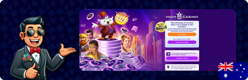 High 5 Casino — 250,000 FREE Coins + Daily Rewards
