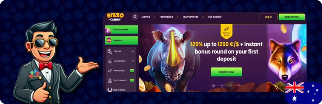 Bizzo Casino — 125% Up To 1250€/$ + Instant Bonus