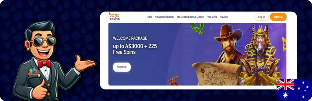 Boho Casino — Up To A$3000 + 225 Free Spins