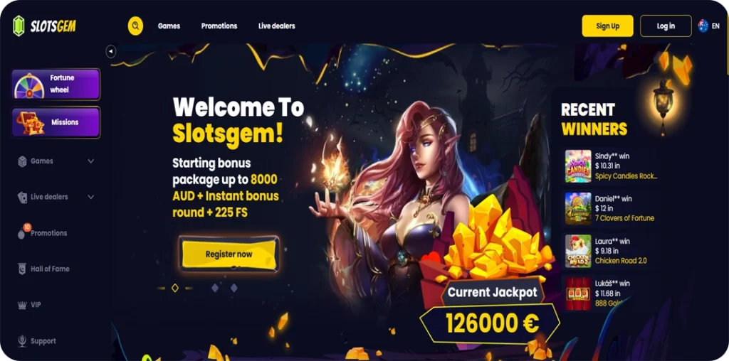 Casino Interface and Overall Layout Experience