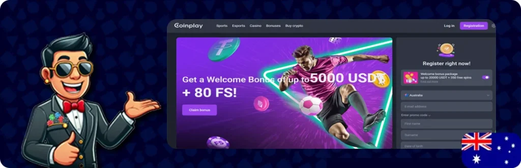 CoinPlay — Get A Welcome Bonus Of Up To 5000 USDT + 80 Free Spins
