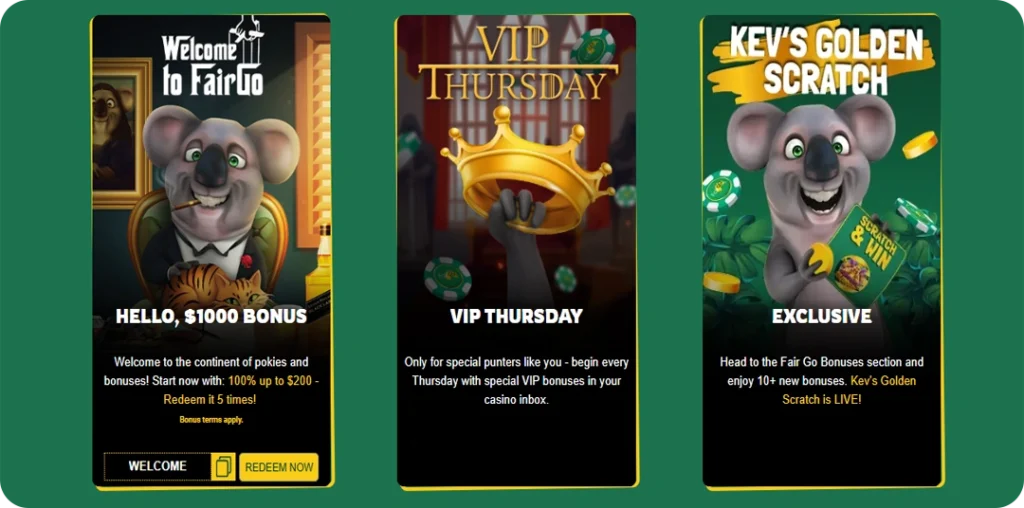 Fair Go Casino Bonuses for Australian Players