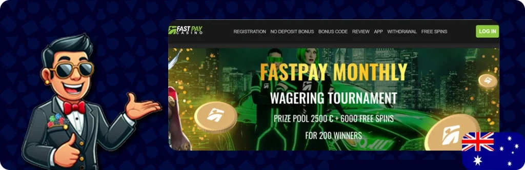 FastPay Casino — 2500€ + 6000 Free Spins For 200 Winners