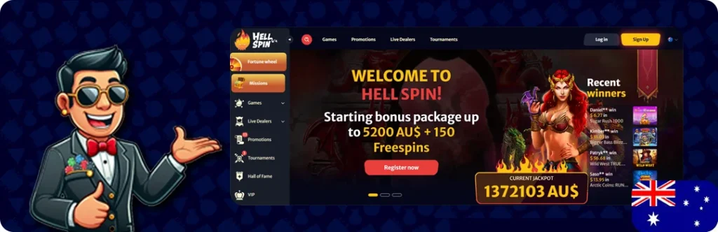 HellSpin Casino — Up To 5200AU$ + 150 Free Spins