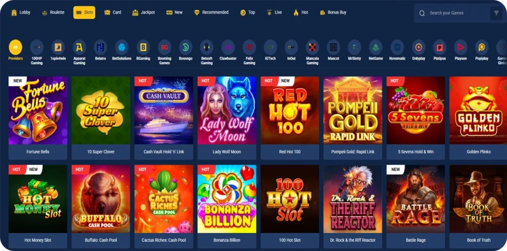 Jackpoty Online Casino Games