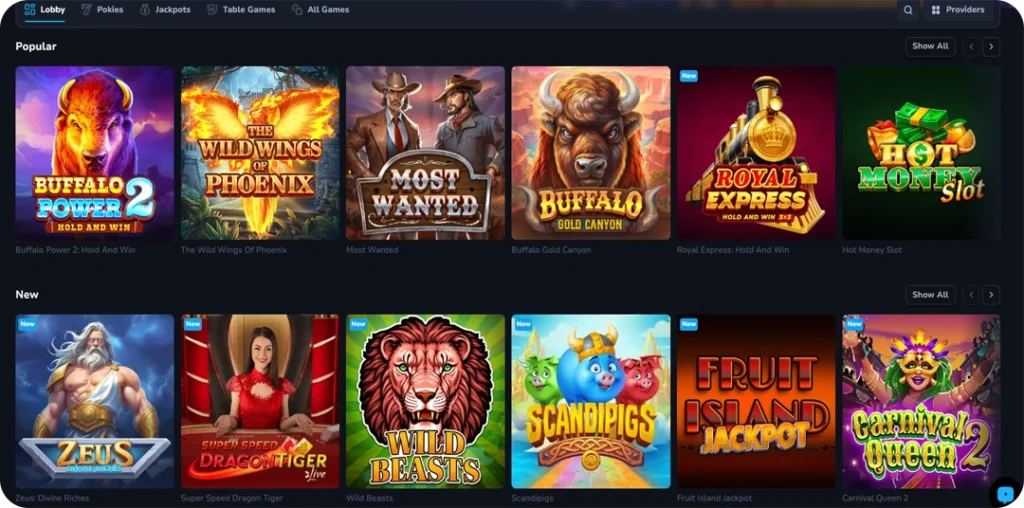 Lucky Wins Online Casino Games