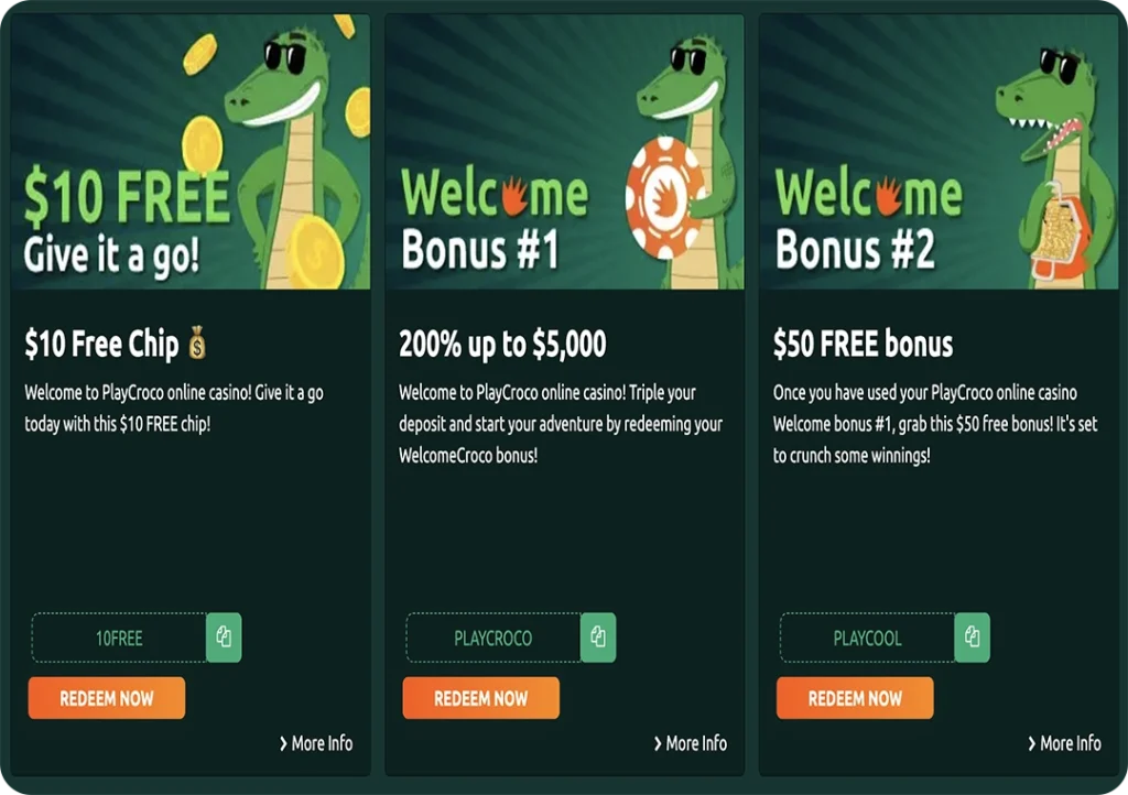 Play Croco Bonuses for Australian Players