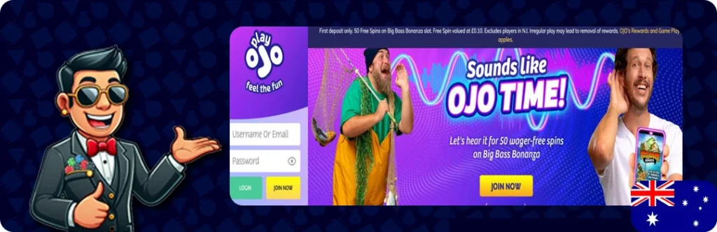 PlayOJO Casino — 50 wager-free spins