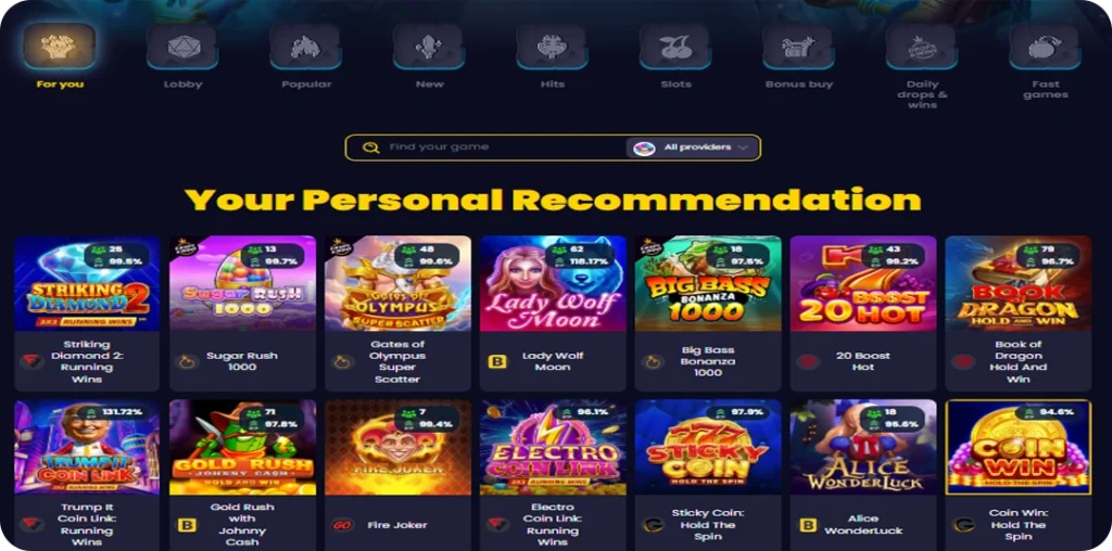 SlotsGem Online Casino Games