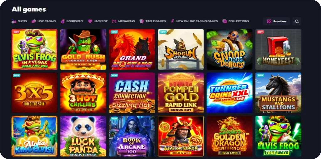 SpinFever Casino Online Casino Games