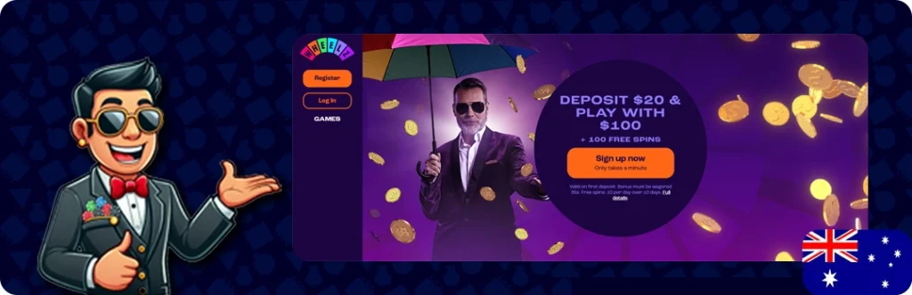 Wheelz Casino — Deposit $20 & Play $100 + 100 Free spins