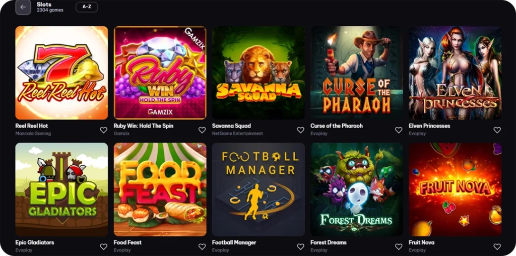 Spinmacho Online Casino Games