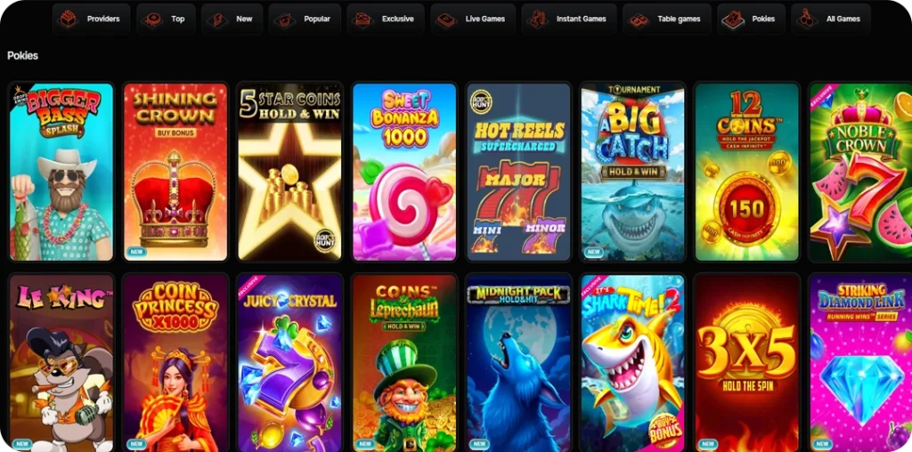 Revolution Online Casino Games