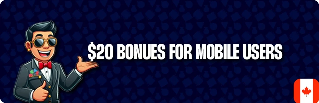 Best $20 No Deposit Bonuses In Canada For Mobile Users