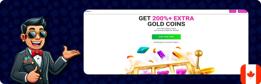 Pulsz — 2.30 FREE Sweeps Coins + 10,000 Gold Coins