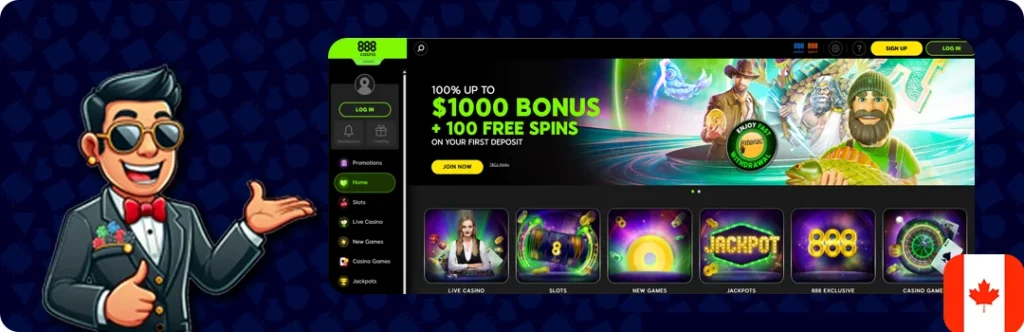888 Casino — 100% Up To $1000 Bonus + 100 Free Spins