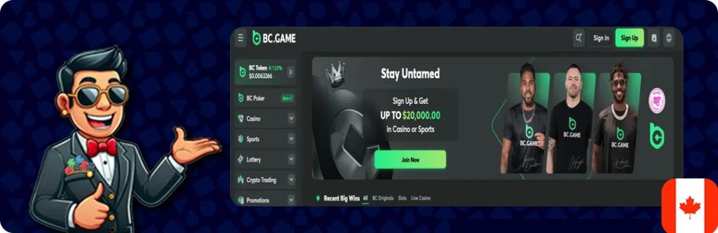 BC.Game — Up to $20,000.00 in casino