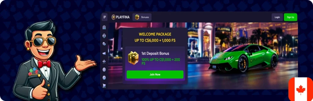 PlayFina Casino — 100% up to $1,500 + 200 Free Spins
