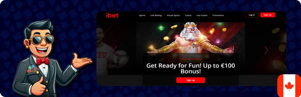 iBet Casino — Get ready for fun! Up to €100 Bonus