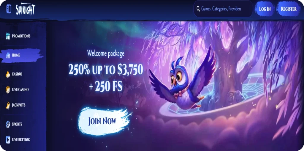 Casino Interface & Layout Experience