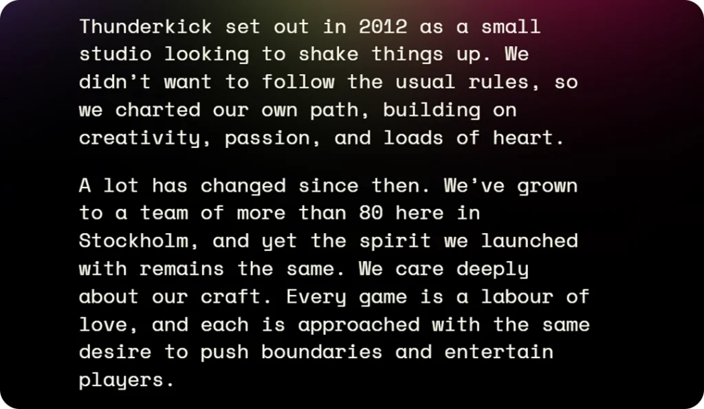 Who Is Thunderkick and What Do They Do?