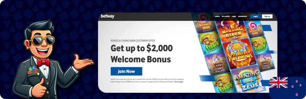 Betway — Get up to $2,000 Welcome Bonus