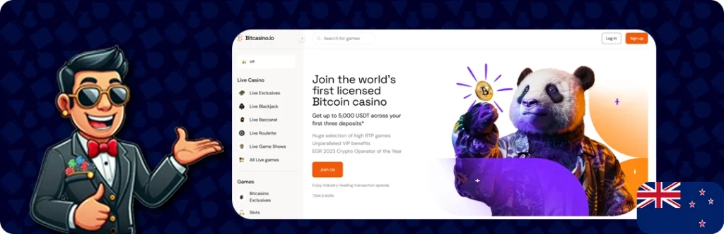 Bitcasino — Get up to 5,000 USDT across your first three deposits