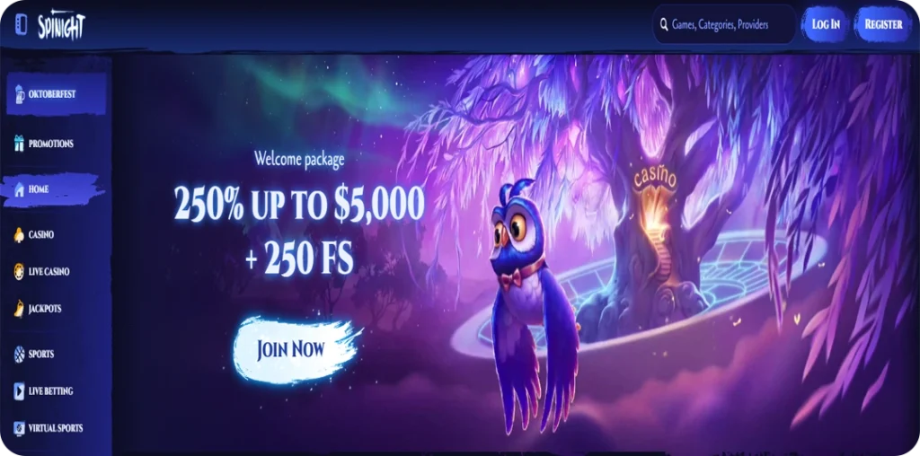 Casino Interface & Layout Experience