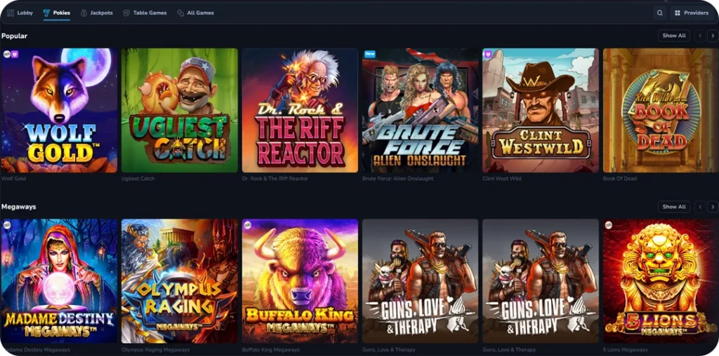 Lucky Wins Online Casino Games