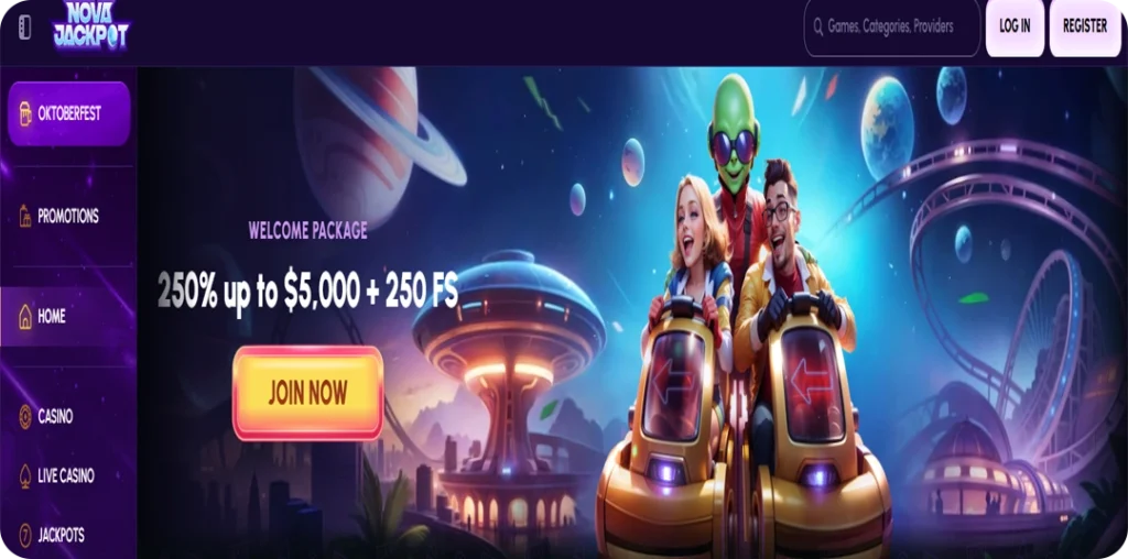 User Interface & Experience at NovaJackpot Casino