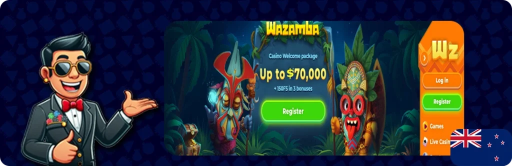 Wazamba — Up to $70,000 + 150 Free Spins