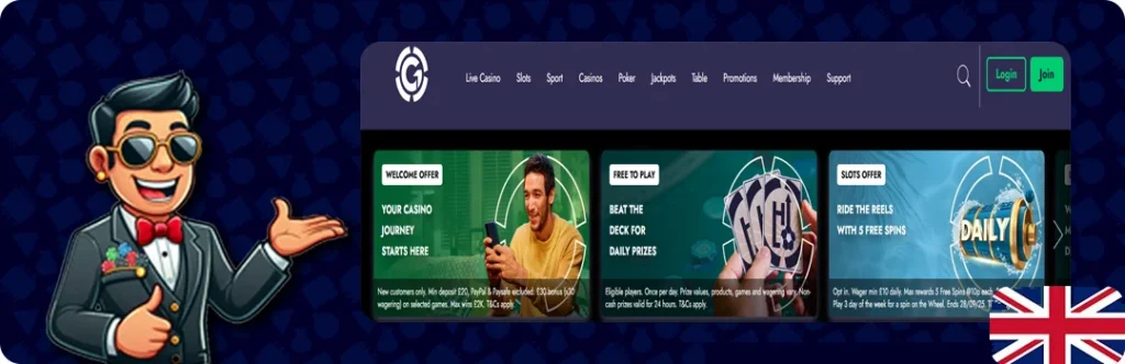 Grosvenor — Best Payout Casino With High Payouts
