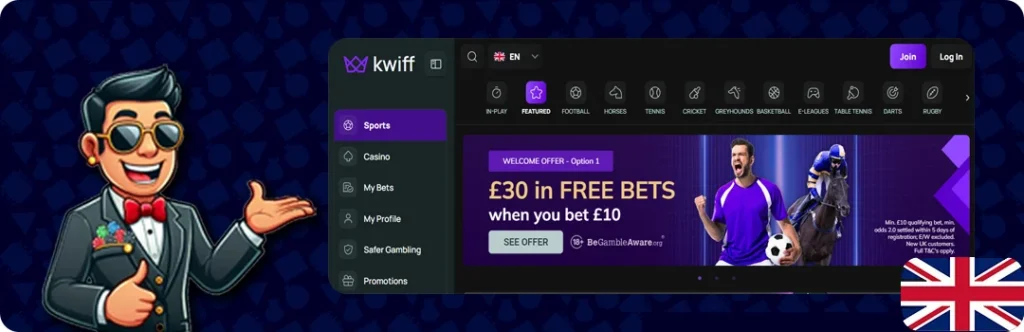 Kwiff — £30 In Free Bets When You Bet £10