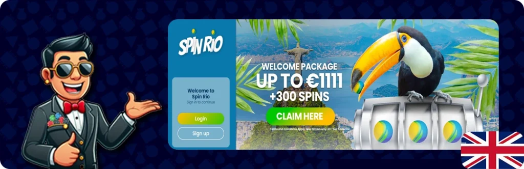 Spin Rio — Welcome Package Up to €1111 + 300 Spins