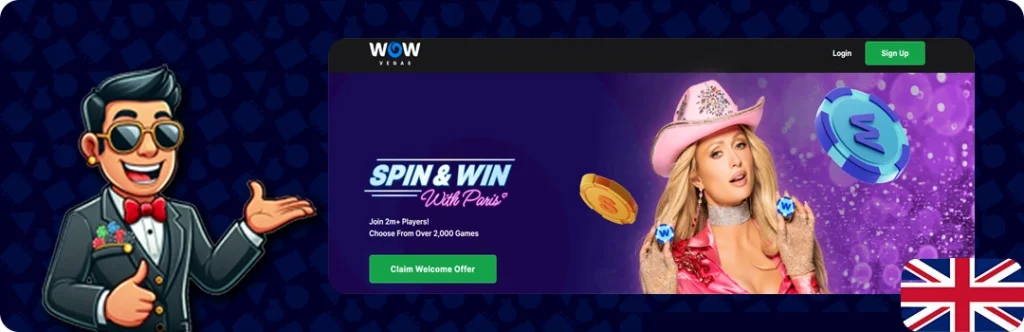 WOW Vegas — Spin & Win, Join 2m+ Players