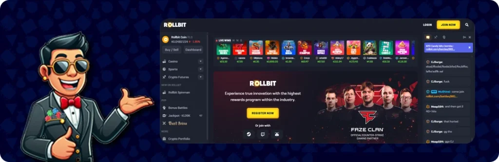 Rollbit Casino — Best Crypto Casino With Bonuses