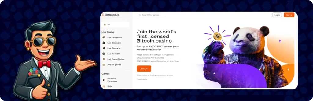 Bitcasino.io — Get up to 5,000 USDT across your first three deposits