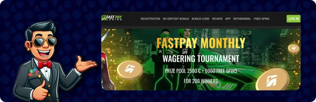 Fastpay Casino — Prize Pool 2500€ + 6000 Free Spins