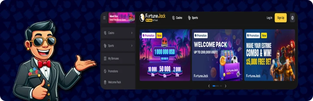 FortuneJack — 110% Bonus Up to 1.5 BTC