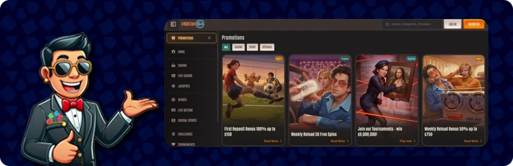 Neon54 Casino — Up to €1000 Bonus Package + Free Spins