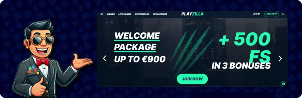 Playzilla Casino — Welcome Package Up To €900 + 500 Free Spins