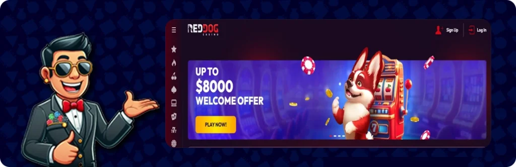 Red Dog Casino — Up to $8000 Welcome Offer