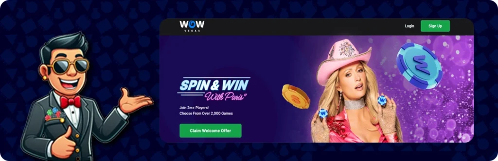 WOW Vegas — Spin & win, Join 2m+ players